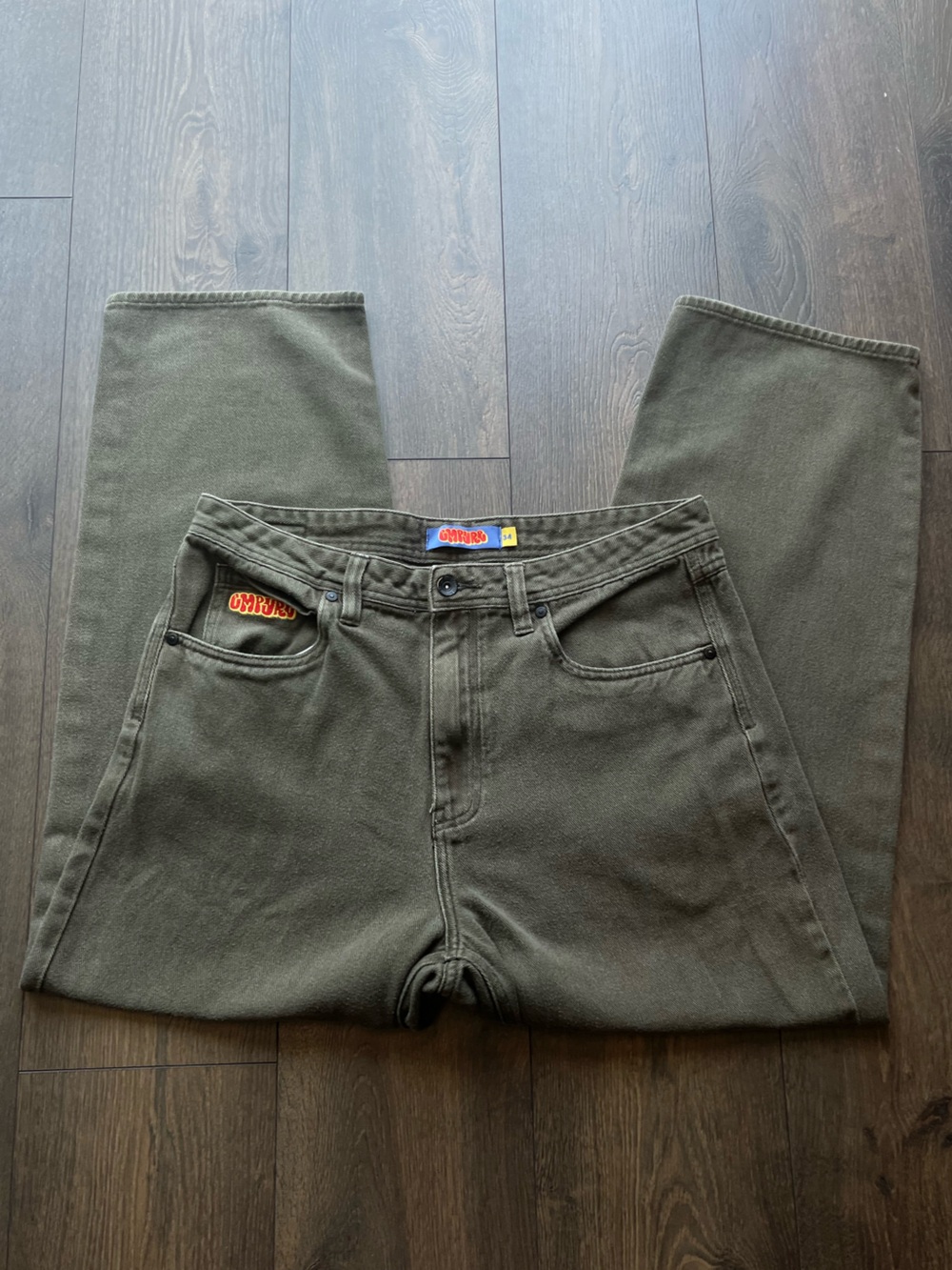 Empyre Green Straight Leg Jeans
